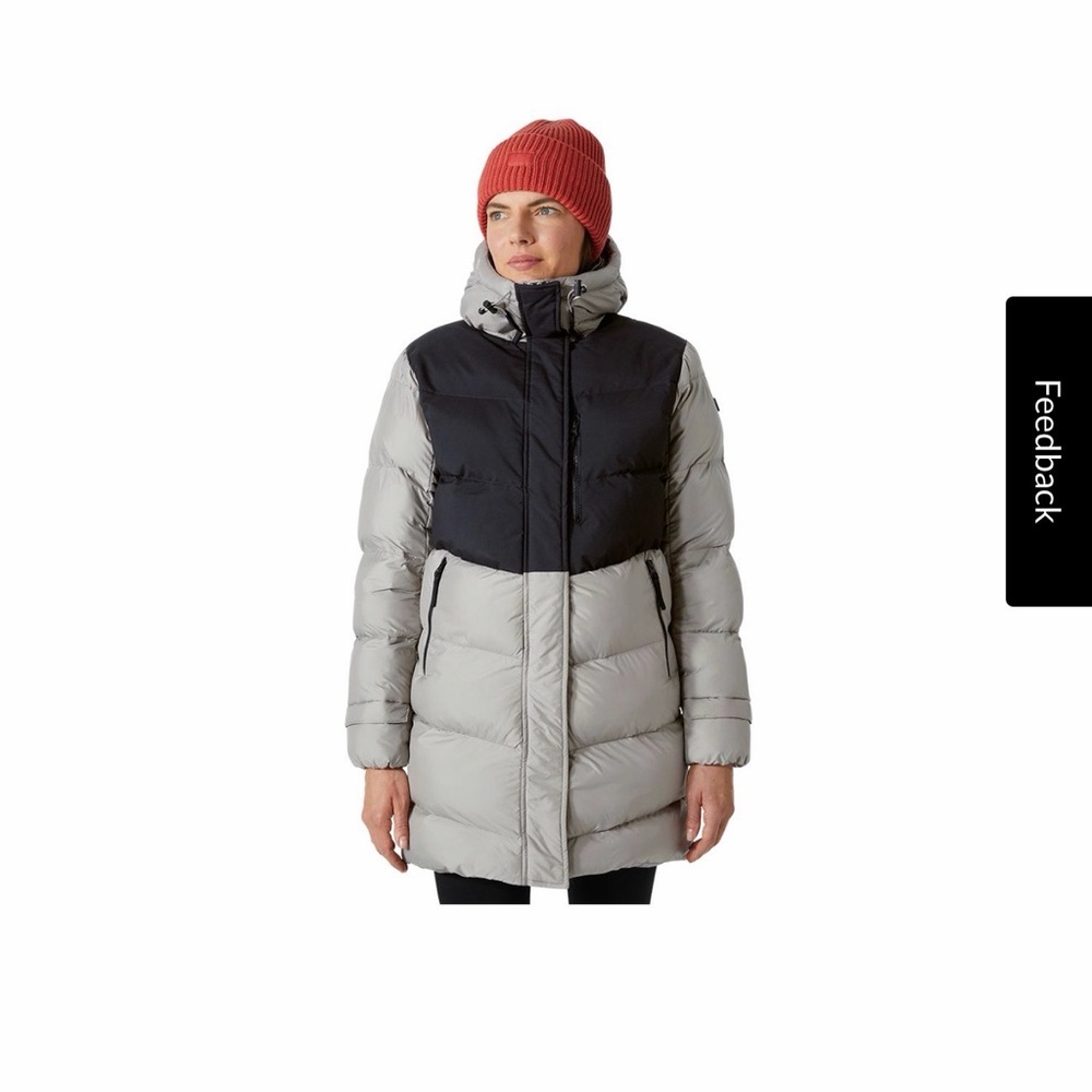 Helly Hansen Black and Gray Puffer Jacket